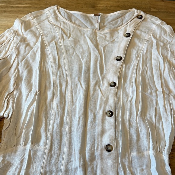 FREE PEOPLE ⭐️ button down blouse with balloon sleeve - Picture 4 of 6